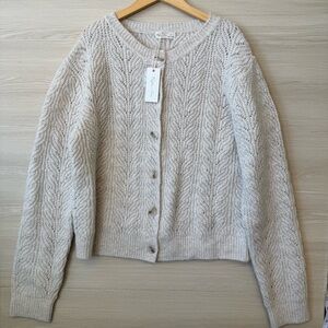 Rylee + Cru NWT Women's Cheyenne Cardigan in Heathered Oatmeal, size Medium